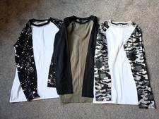 Boys Long Sleeved Tops X3  Age 11/12yrs