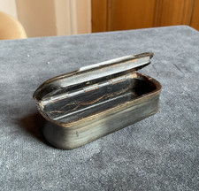Small victorian horn snuff box - small,