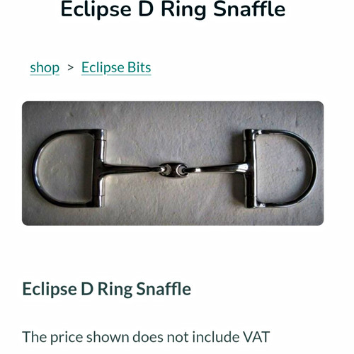 Eclipse ring snaffle bits - snaffle,