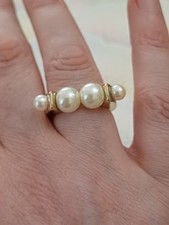 Gold tone ring chunky - gold,