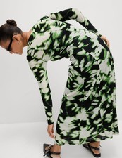 Marks & Spencer Womens Black Midi A line Women Dress - M&S