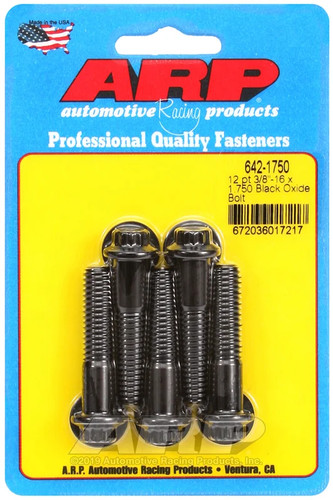 Arp point black oxide bolts - 12-point,
