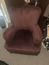 DFS Deep Purple Arm Chair- Good Used Condition