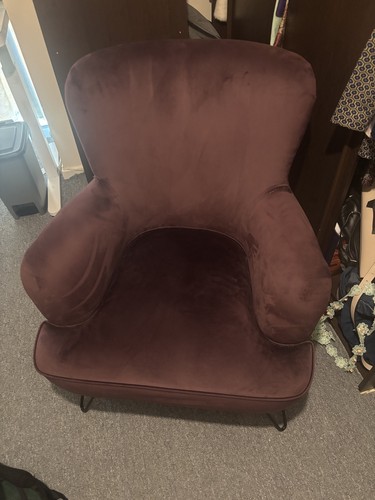 Dfs deep purple arm - dfs, chair-