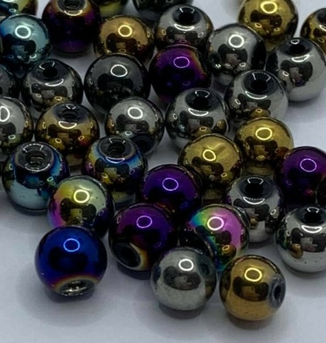 Round glass beads - glass,
