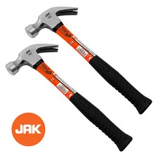 2 X JAK 8oz Claw Steel Hammer