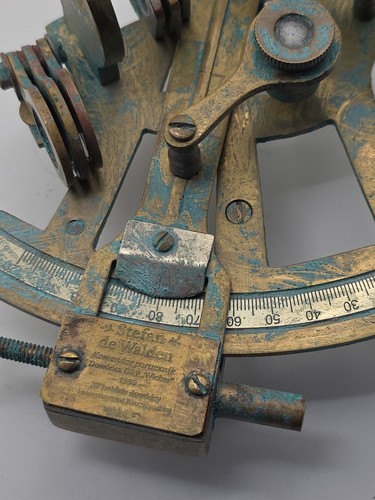 Brass sextant ww2 polish navy - sextant,