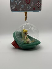 Disney Tinkerbell Glass Globe Peter Pan Hat Hanging Tree Sketchbook Ornament
