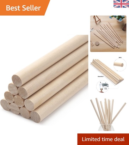 Wooden dowels crafts - wooden, 10pcs
