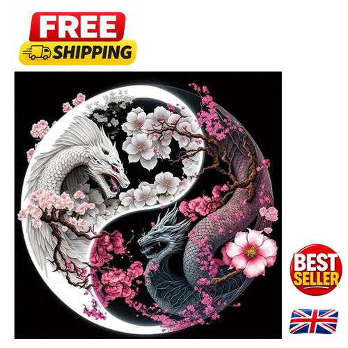 Dragon stamped cross stitch - dragon,