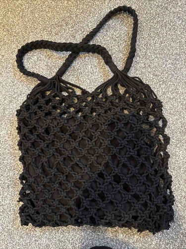 Primark net tote - black, bag