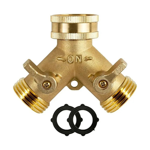Way brass tap adaptor - way,