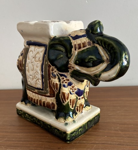 Vintage ceramic elephant - ceramic,