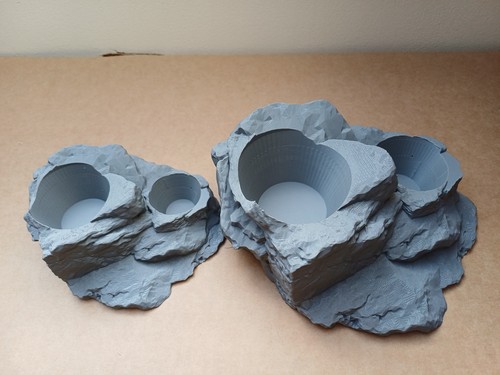Rock planter vivarium - planter,