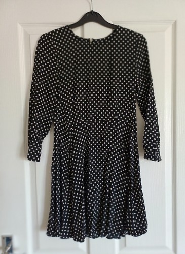 Topshop black polka - polka, dress