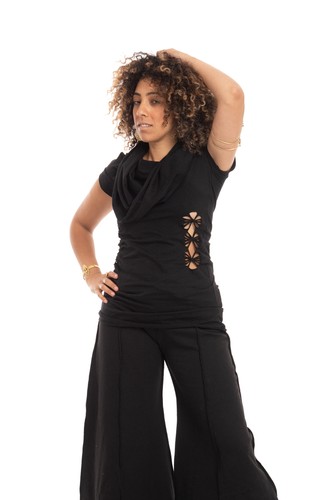 Ladies hooded cotton psy - hooded,