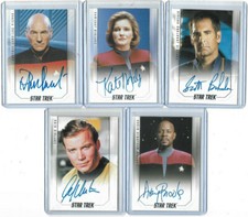Star Trek 50th Anniversary - Autograph & Costume Relic Card Selection NM 2017