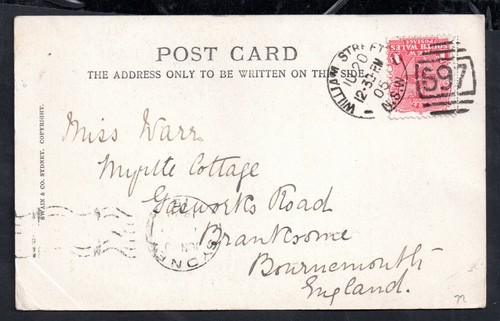 South australia 1905 postcard - south,