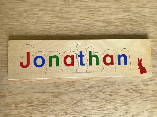 Vintage jonathan wooden name - vintage,