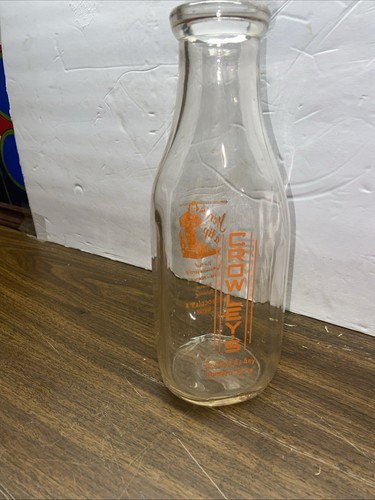 1953 crowley quart - crowley’s, milk