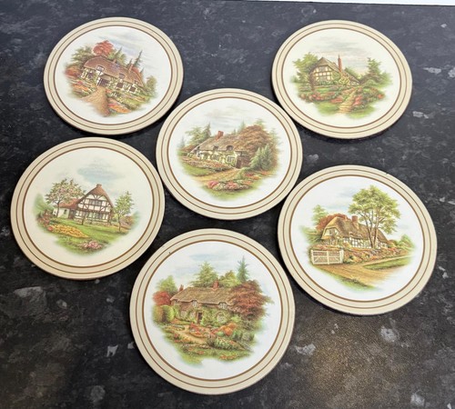 Vintage round drink coasters - drink,
