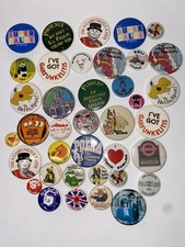 Vintage pin badges collection