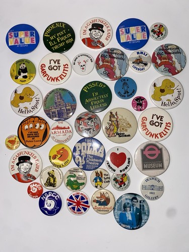 Vintage pin badges collection