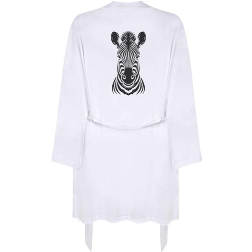 Zebra face dressing gown - 'zebra,