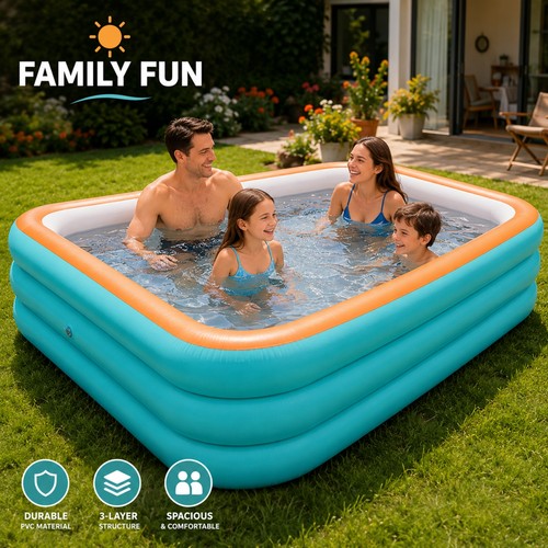 Inflatable family swimming - inflatable,