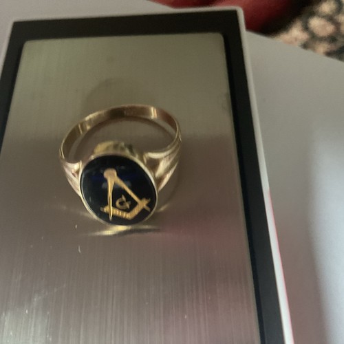 9ct gold masonic - gold,