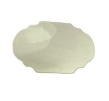 Minimalist Scalloped Edge Beveled Frameless Bathroom Wall Mirror 33x24cm