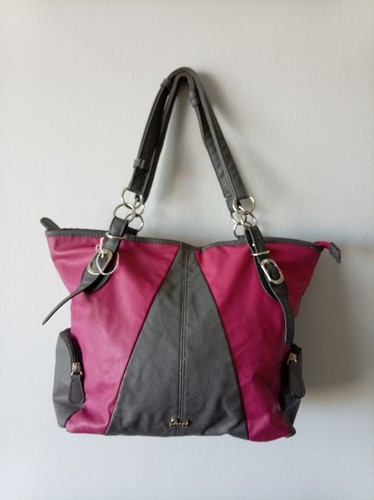Gionni pink grey shoulder bag - pink,
