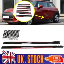 2m Extension Side Skirt Rocker Splitter For Mini Cooper F55 F56 F57 R58 R57 R55#