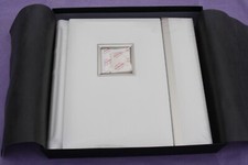Spicer Hallfield Madison 10x10" Album. White with silver detail.