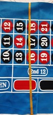 LARGE BLUE ROULETTE FELT BAIZE