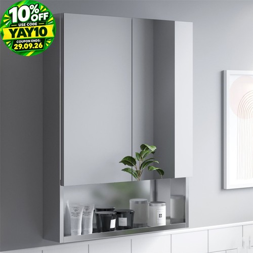 Bathroom double door mirror - bathroom,