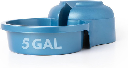 Big blue outdoor water bowl - blue, bowl,