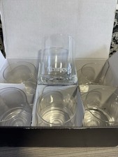 6 Boxed Hennessy Glasses Lowball Cognac Tumbler Whiskey RARE