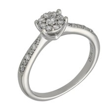 Ladies 9ct White Gold Diamond