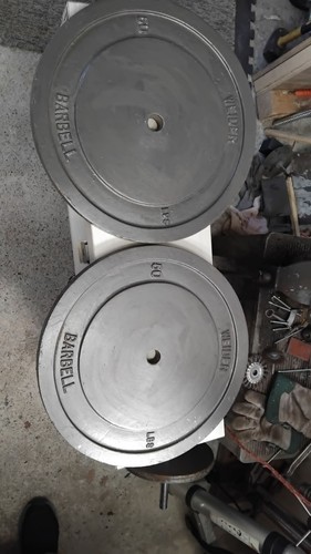 Two grey weider 50lb - , weight