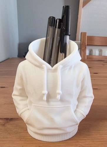 Hoodie pen holder desk - hoodie,