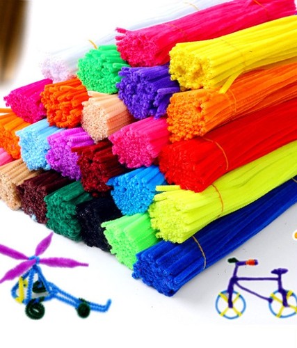 100pcs 30cm fuzzy chenille - 100pcs,