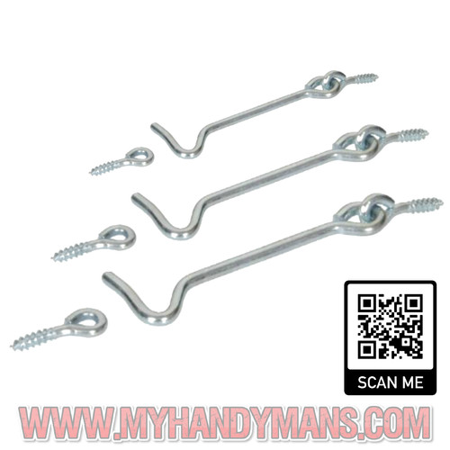 Zinc wire gate hook - zinc,