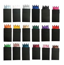 Men's Pre-Folded Triangular Satin Wedding Pocket Square Hanky Handkerchief