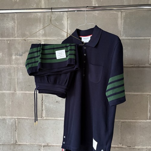 Thom browne men navy green - browne, navy/green