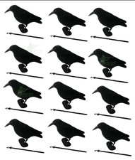 Flocked Crow Decoys Corvid