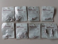 Lot of x9 White Metal 7mm O