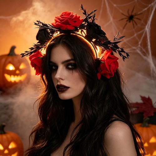 Halloween gothic red - gothic, black
