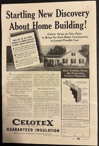 Vtg 1930s celotex corp - 1930s,