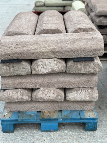Wall coping red sandstone - in,